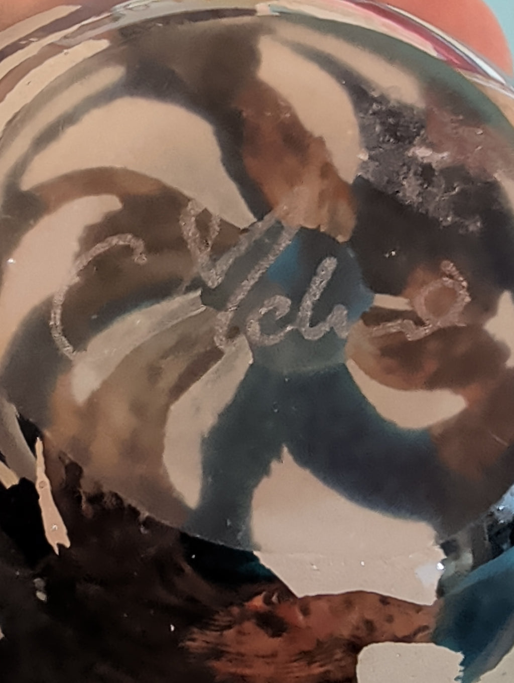 Presse-papier en verre de Murano – Signé, 13 cm