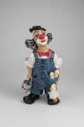 Bauer mit Gans und Eimer – Mehrfarbige Porzellan Figur, Vintage Sammlerstück