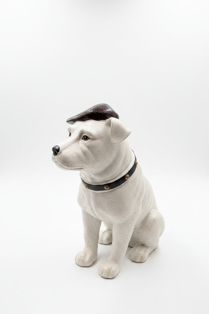 Tirelire chien en fonte – Tirelire ancienne, pièce de collection vintage