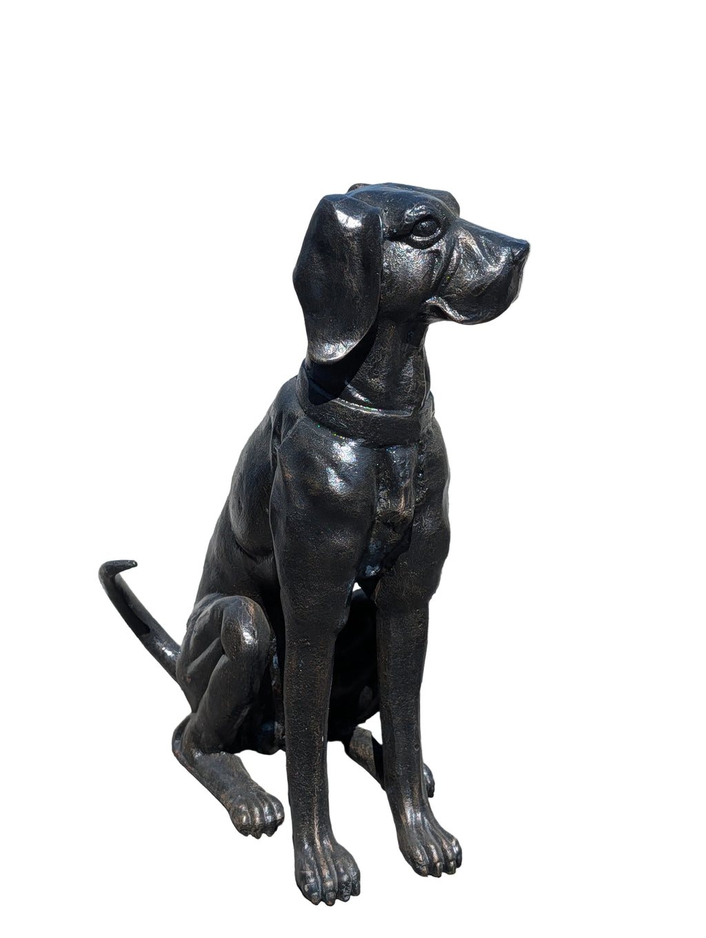 Sculpture Labrador en fonte – Décoration de jardin et d'entrée