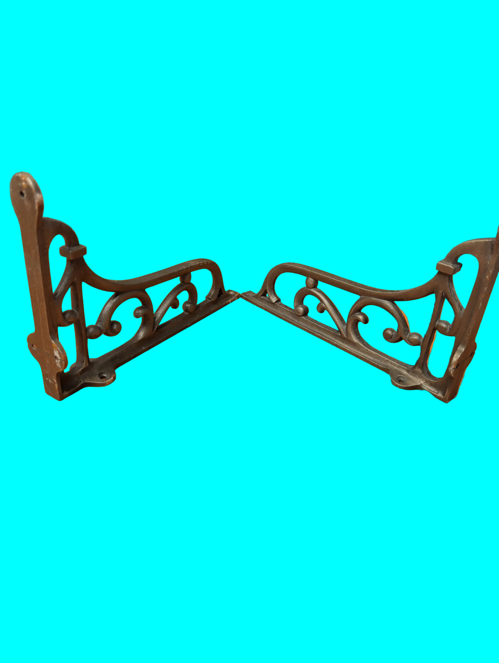 Dekorative Metall Regalhalter für Wandregal – Vintage Stil