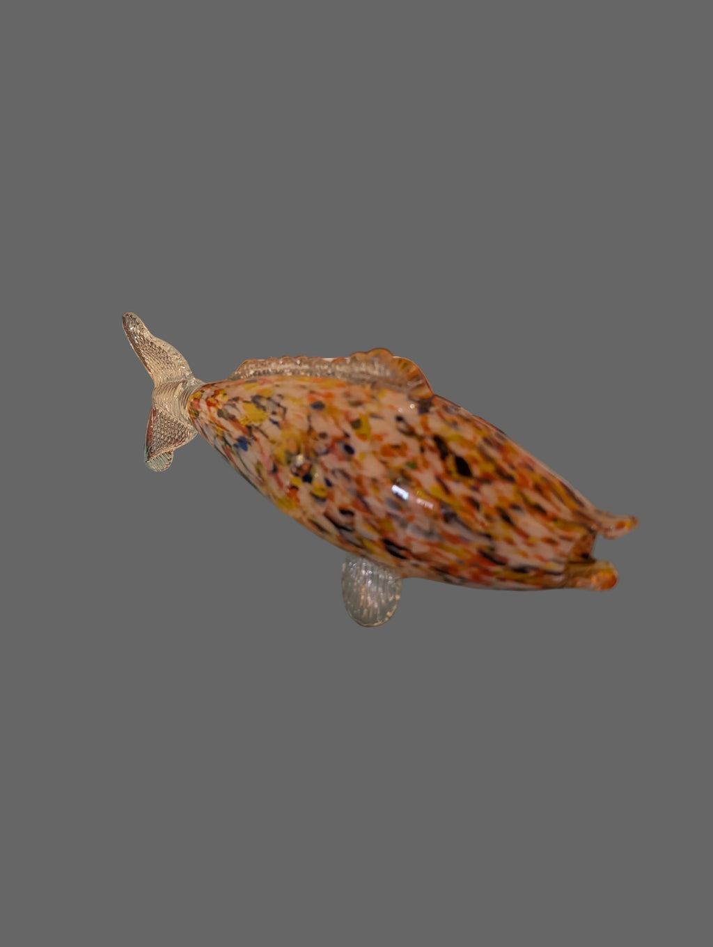 Sculpture de poisson en verre d'art – Multicolore, Pièce de collection fabriquée à la main