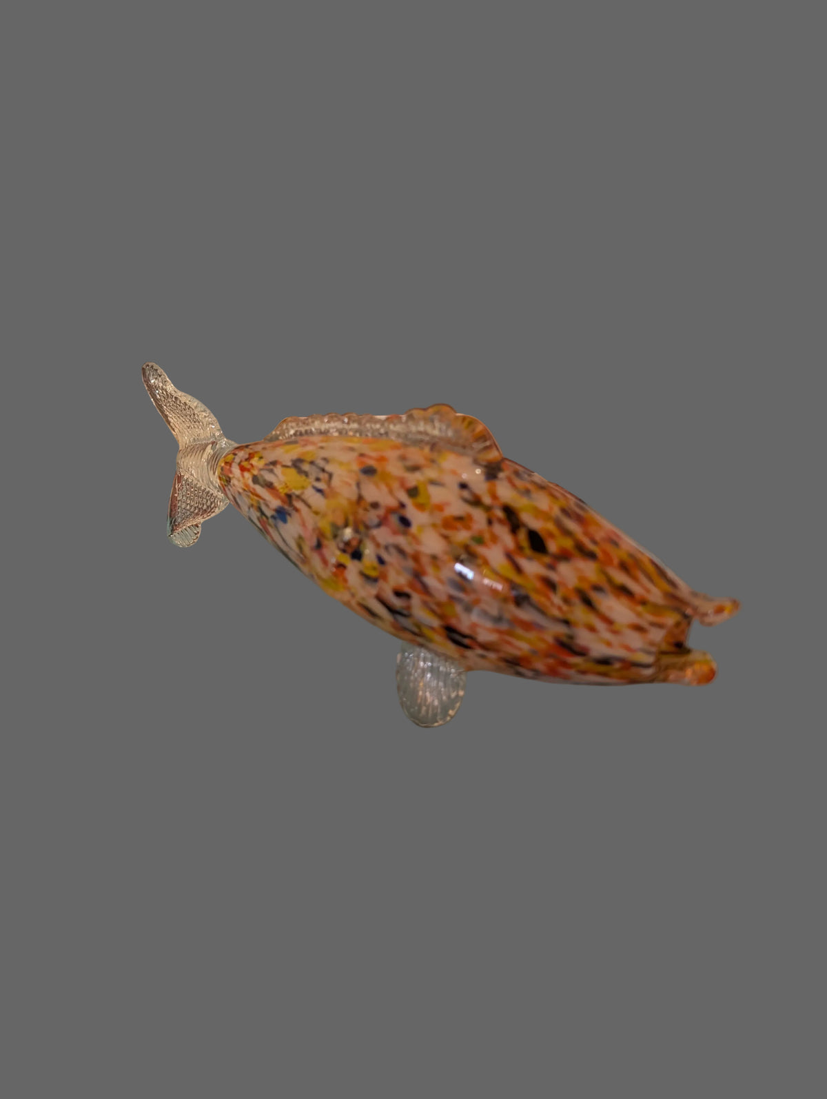 Sculpture de poisson en verre d'art – Multicolore, Pièce de collection fabriquée à la main