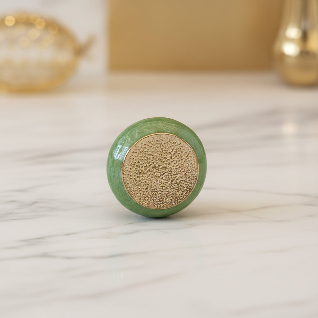 Pilulier en émail en forme de grenouille – Rond, 7 cm de diamètre