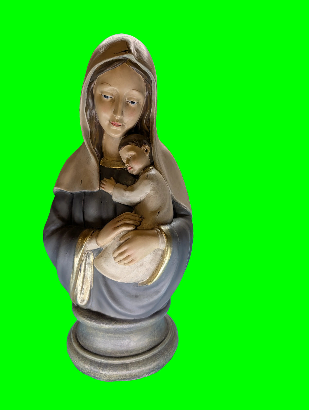 Figurine Madone – Résine, Décoration religieuse, Objet de collection