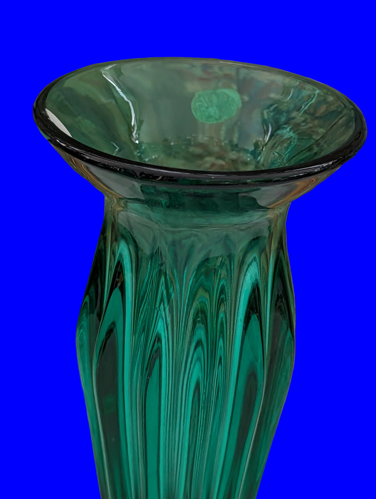 Böhmische Blumenvase 17 cm – Vintage Bohemia Glas