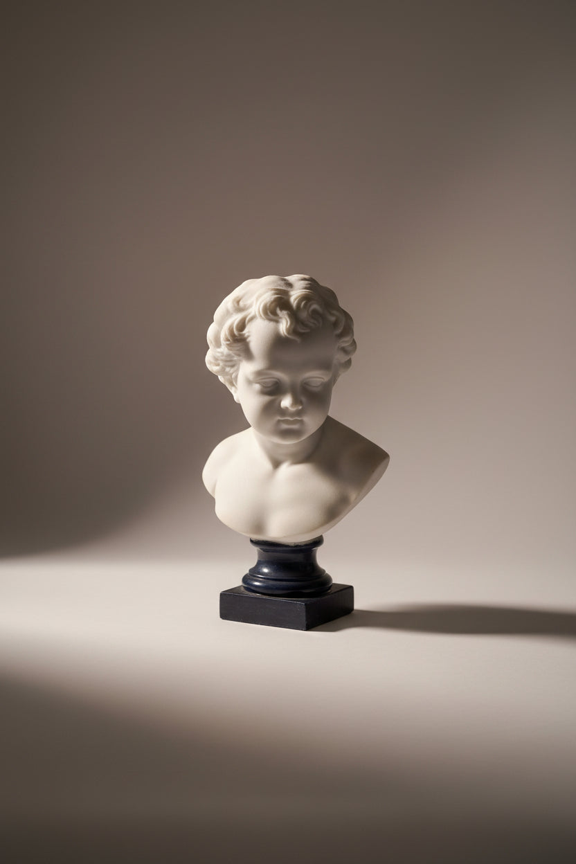Bisquit Porzellan Kopf Büste – Klassische Porzellanfigur, Sammlerobjekt