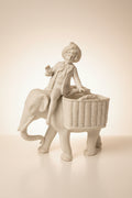 Rare figurine en biscuit de porcelaine de la fin du XIXe siècle