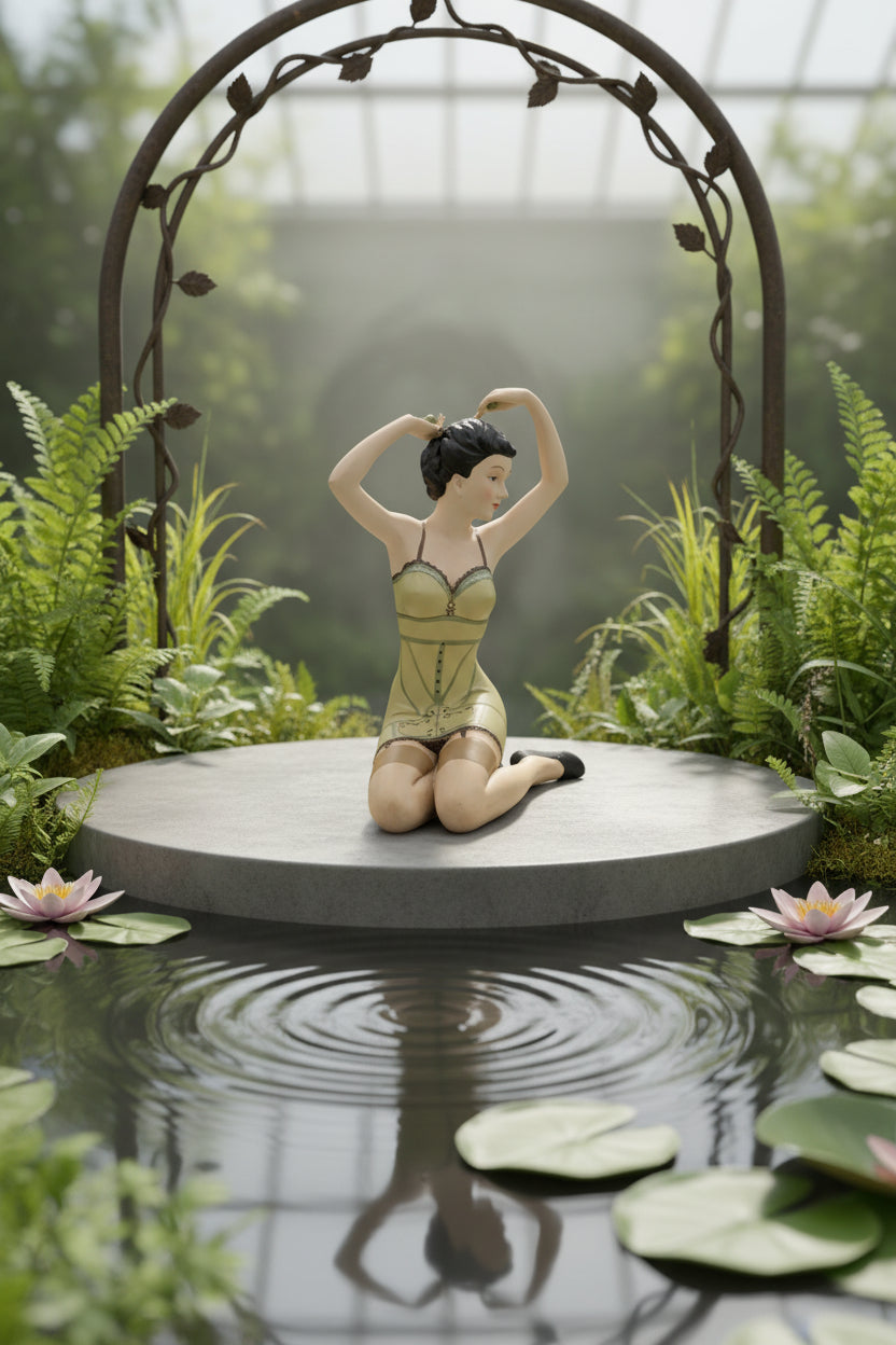 Badenixe im Badekleid – Sommerliche Figur, Sammlerstück
