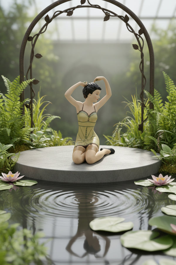 Badenixe im Badekleid – Sommerliche Figur, Sammlerstück