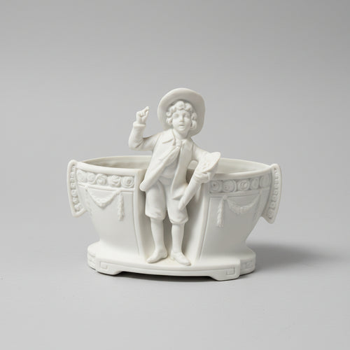 Antike Biskuit Porzellan Vase – Miniatur – Deutschland – Höhe 14 cm