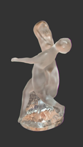 Lalique  Danseuses -Kristall Skulptur Tänzerinnen Frankreich Selten