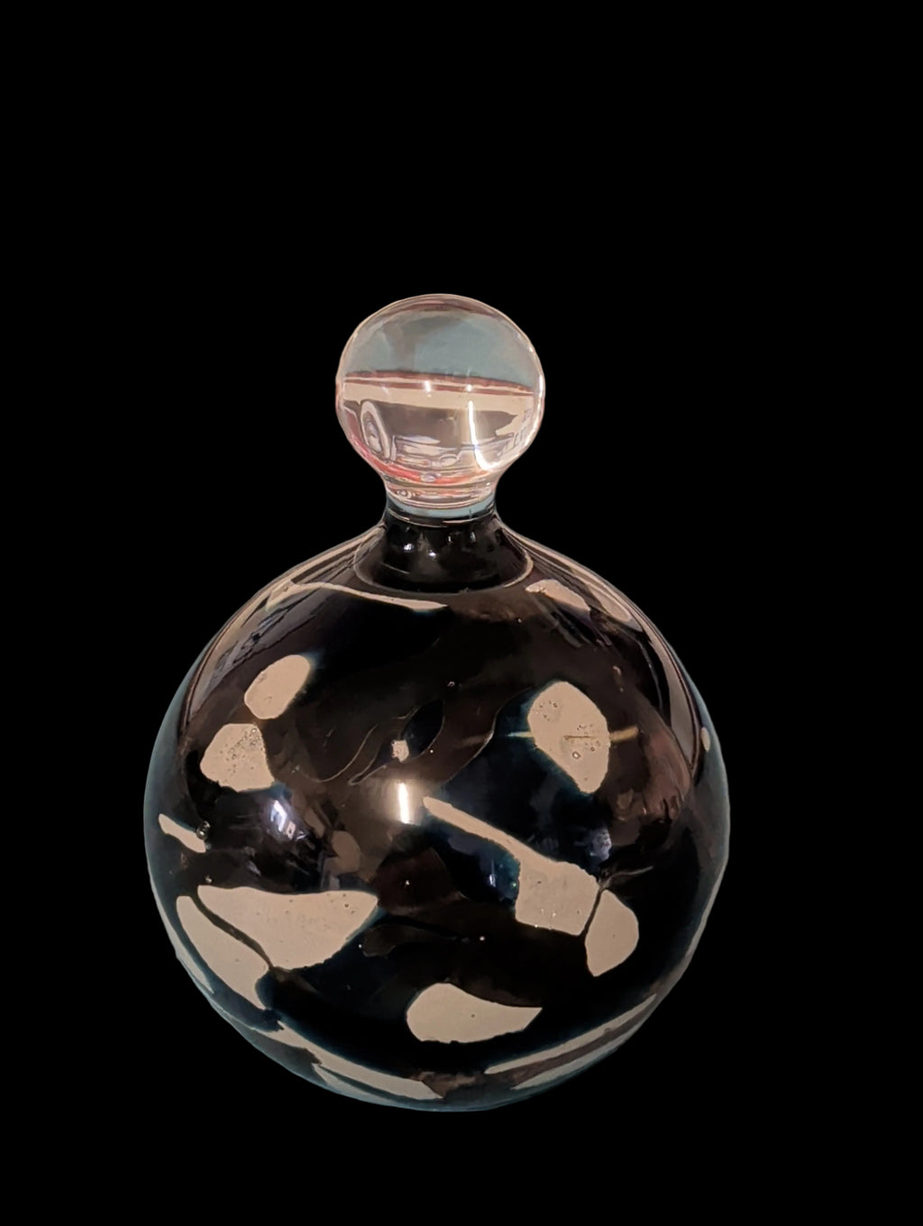 Presse-papier en verre de Murano – Signé, 13 cm
