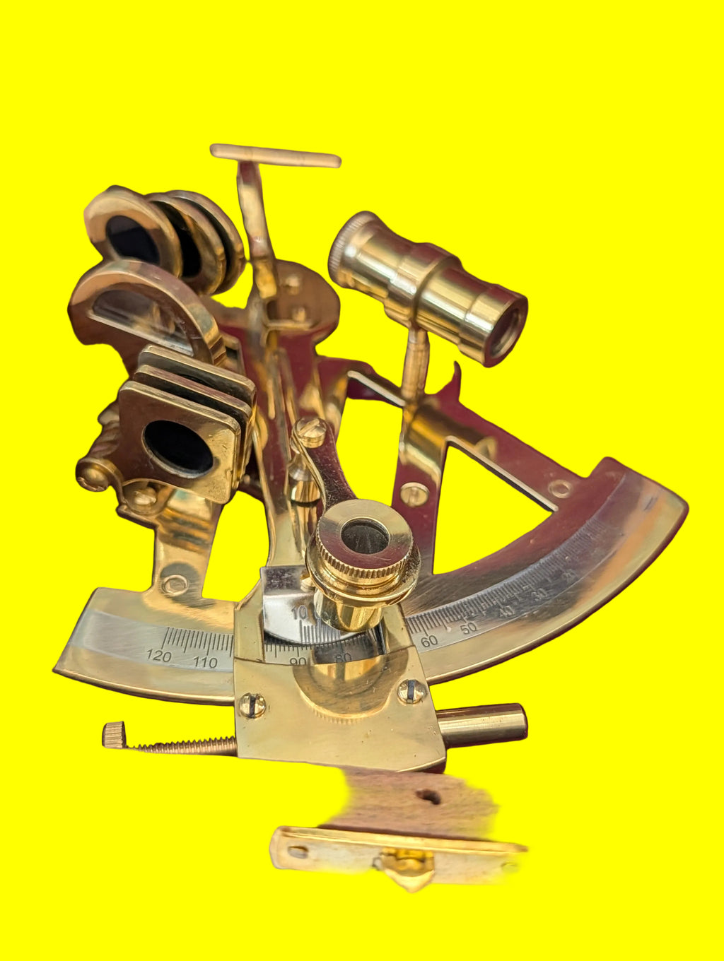Sextant in Holzschachtel – Dekoratives Navigationsgerät, Sammlerobjekt