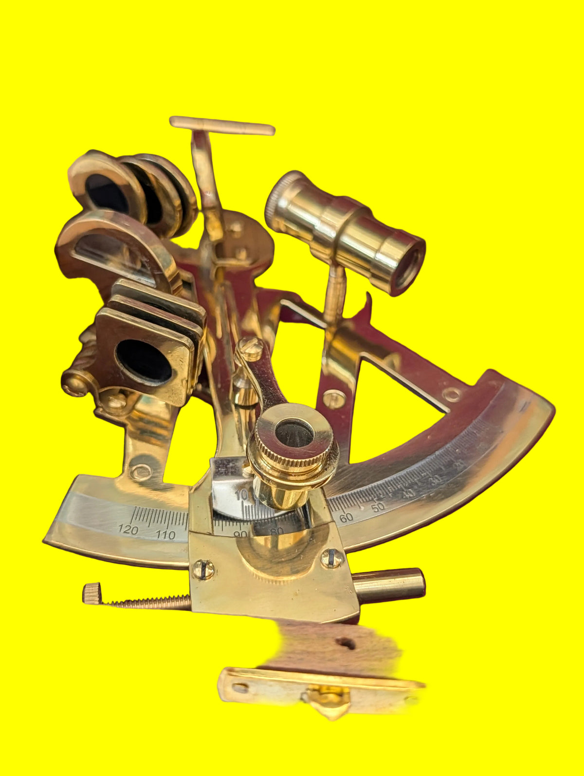Sextant in Holzschachtel – Dekoratives Navigationsgerät, Sammlerobjekt