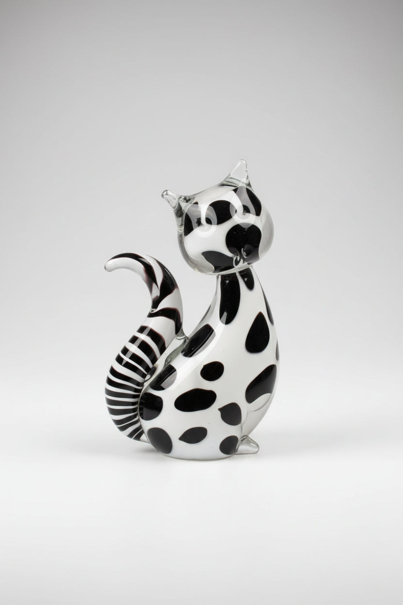 Katze aus Glas – Dekorative Glasfigur