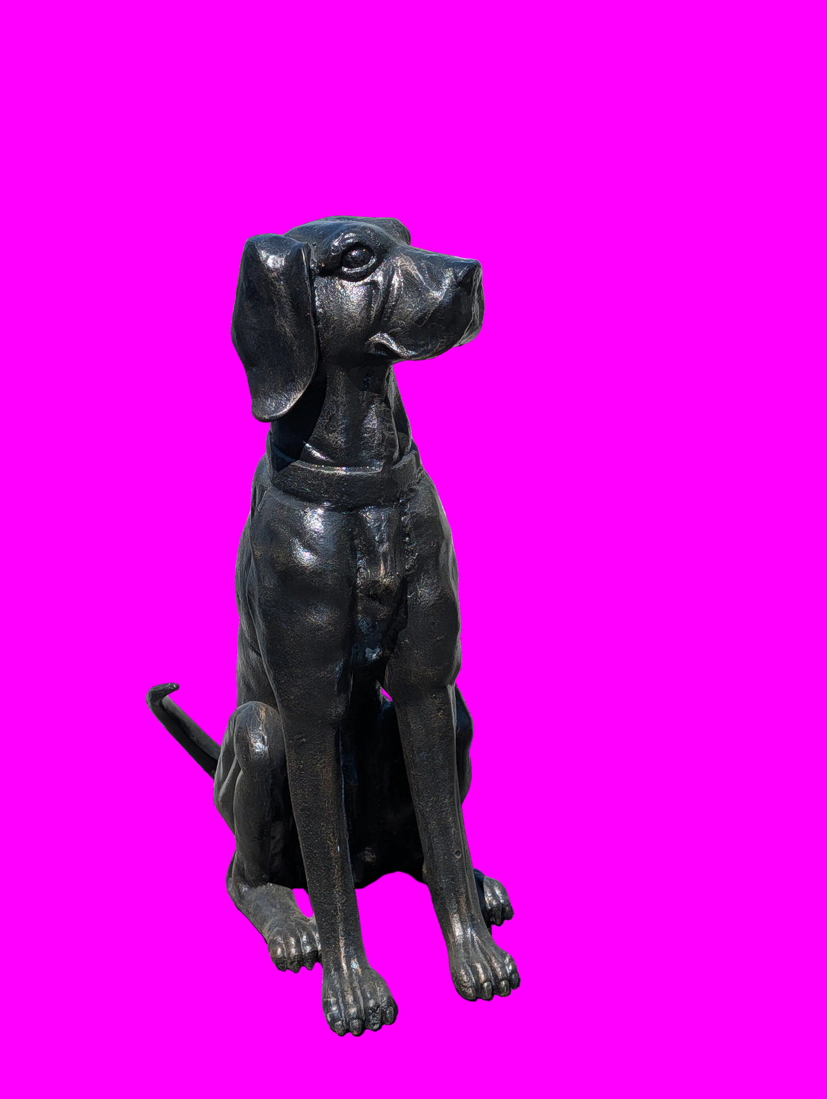 Sculpture Labrador en fonte – Décoration de jardin et d'entrée