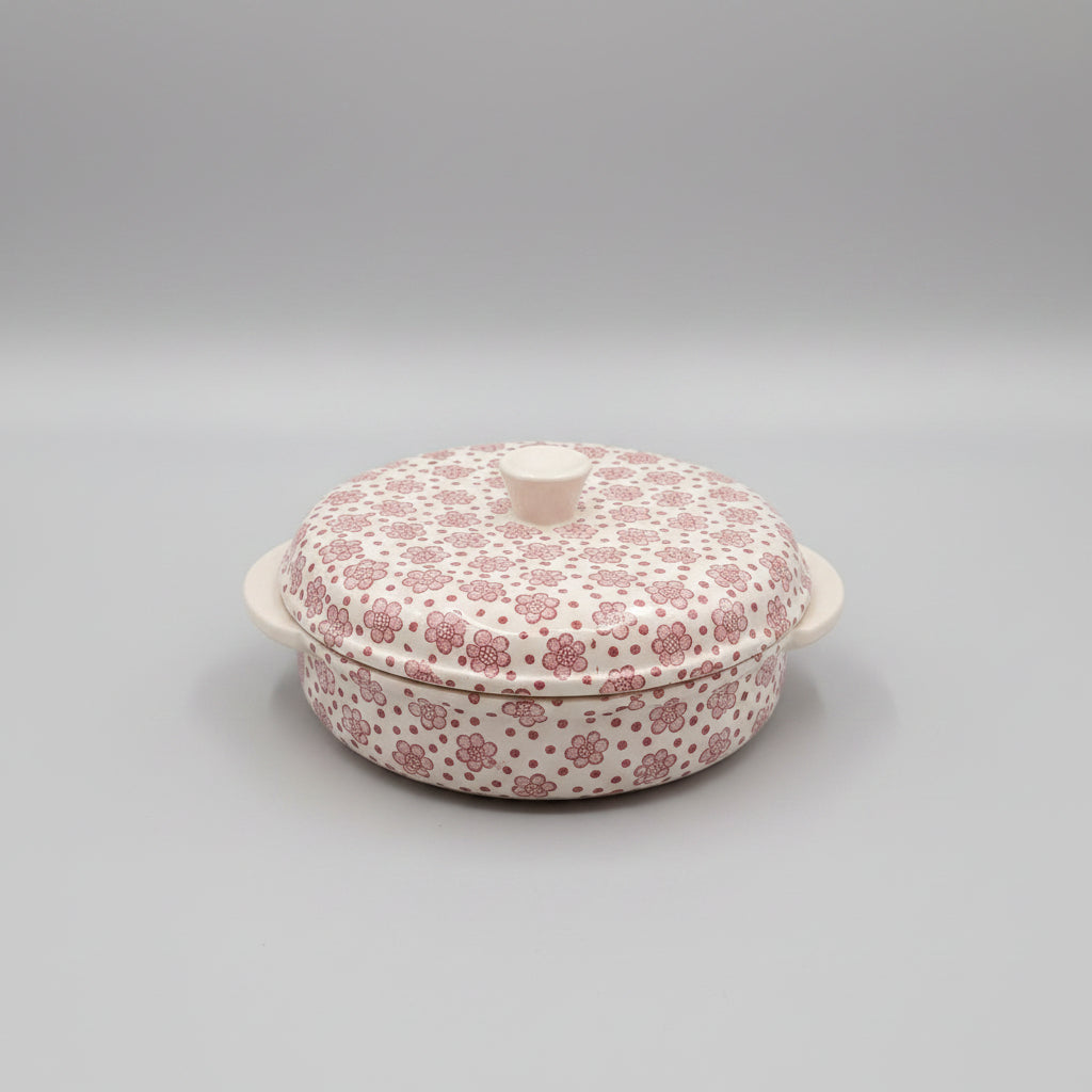 Sucrier antique en porcelaine colorée – Marqué, pièce de collection