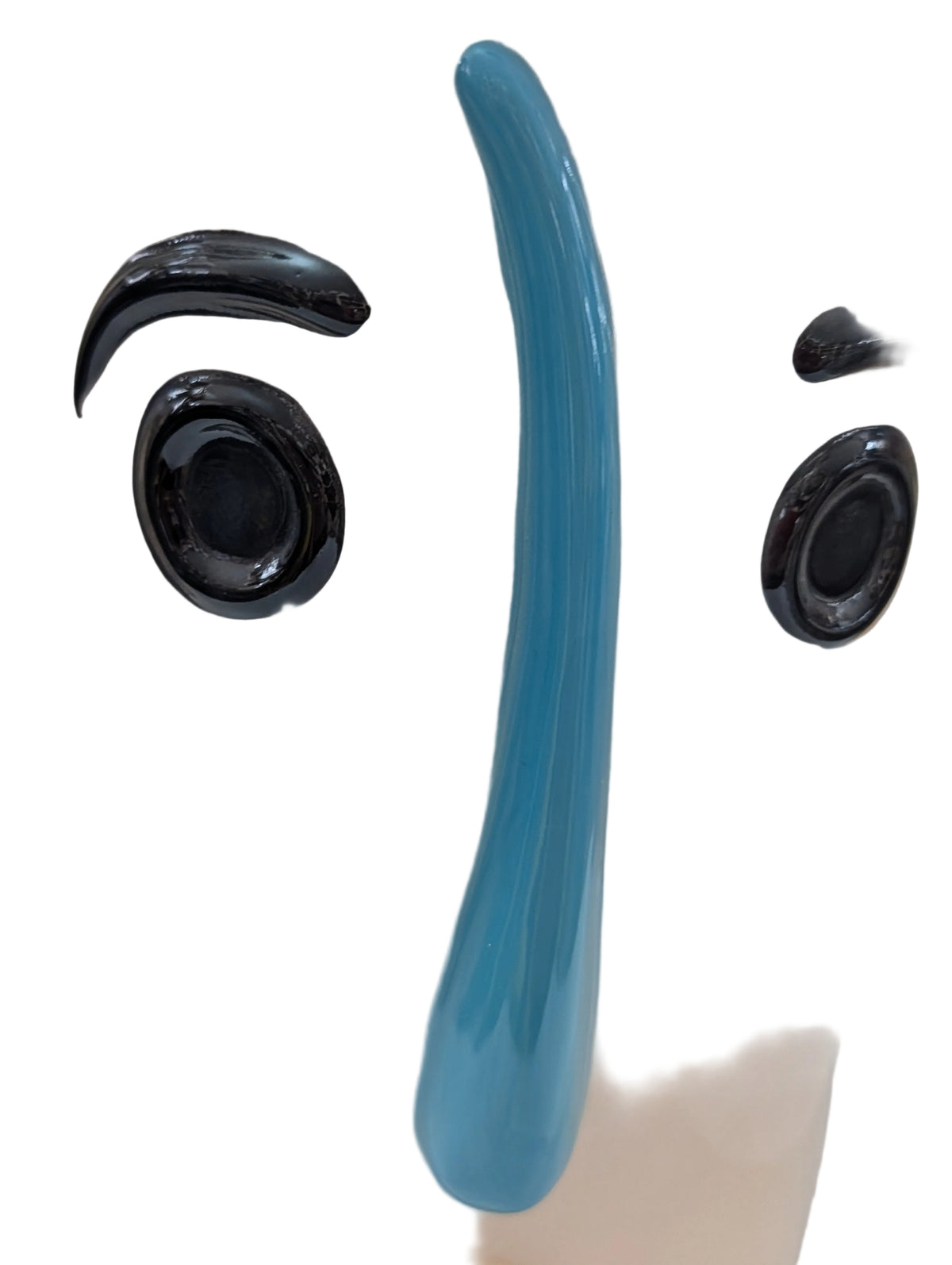 Porzellan Skulptur-Vase 29 cm – Kunstvolle Glasvase