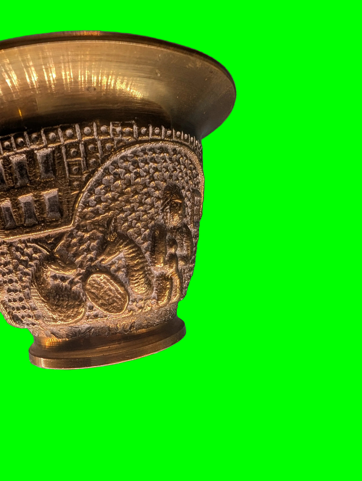Mortaier en laiton – Accessoire de cuisine ancien, Objet de collection décoratif