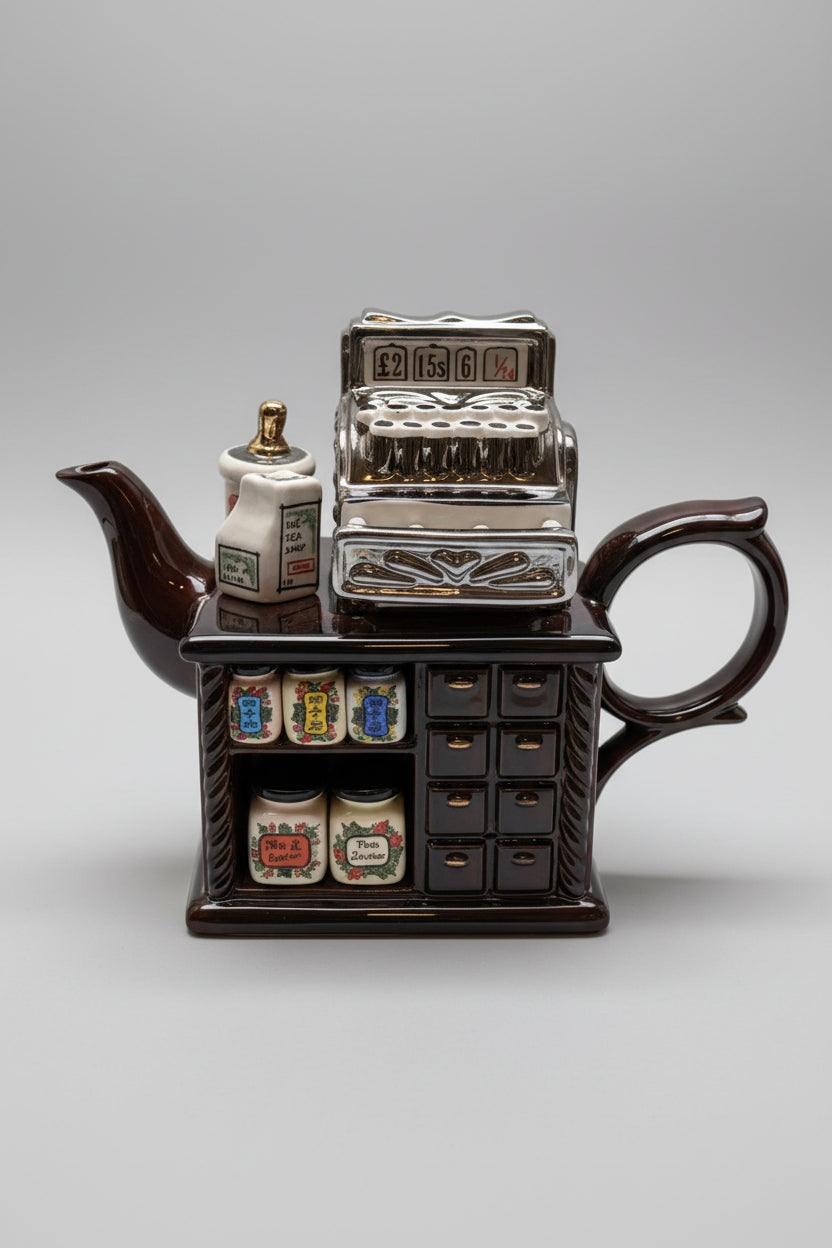 Boutique Théière Porcelaine avec Caisse – Théière de collection décorative